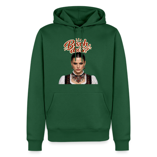 Schwarzwaldstolz – Sie weiß, wer sie isch | Männer Premium Hoodie - Flaschengrün