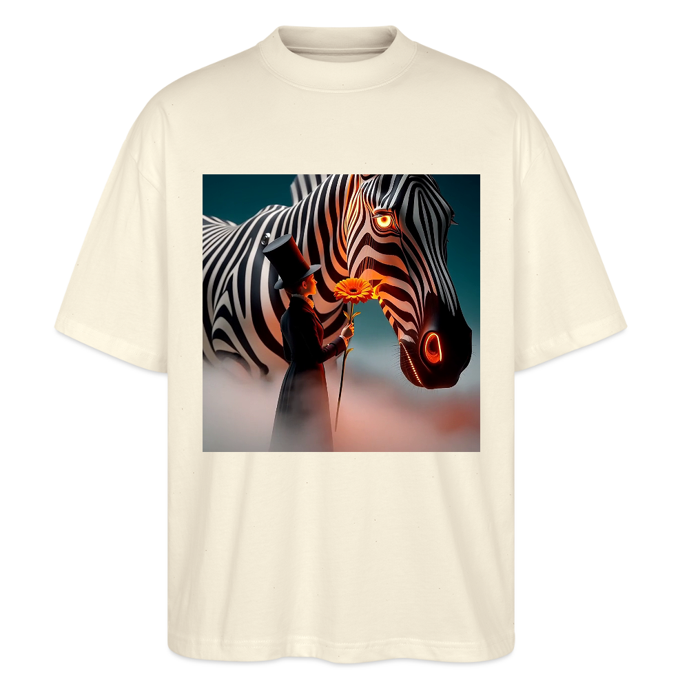Blumen für ein Zebra | Stanley/Stella Oversized Unisex Bio T-Shirt Blaster - Natur