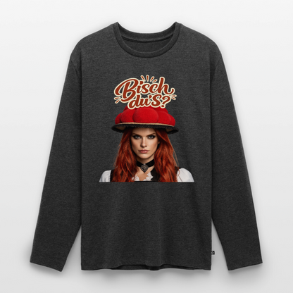 Bisch du’s? – Schwarzwaldmädel | Männer Premium Bio Langarmshirt - Anthrazit meliert