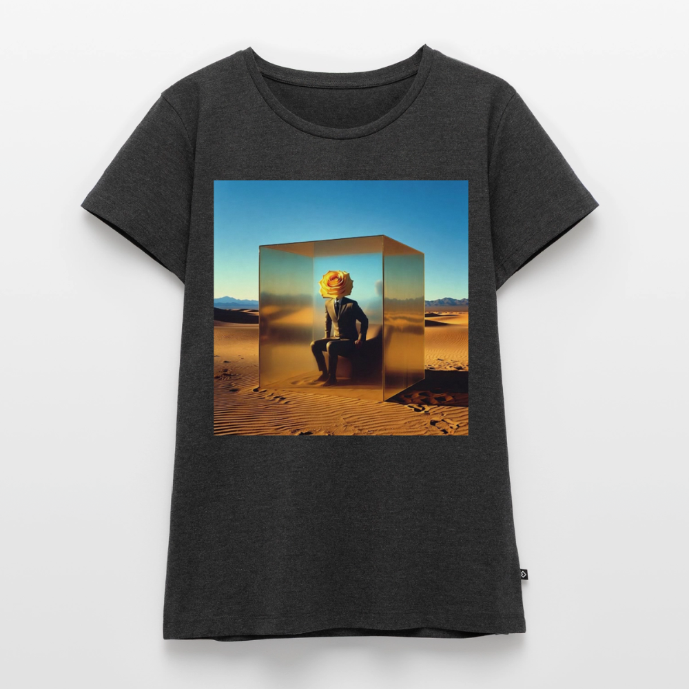 Gefühle unter Glas | Frauen Premium T-Shirt - Anthrazit meliert