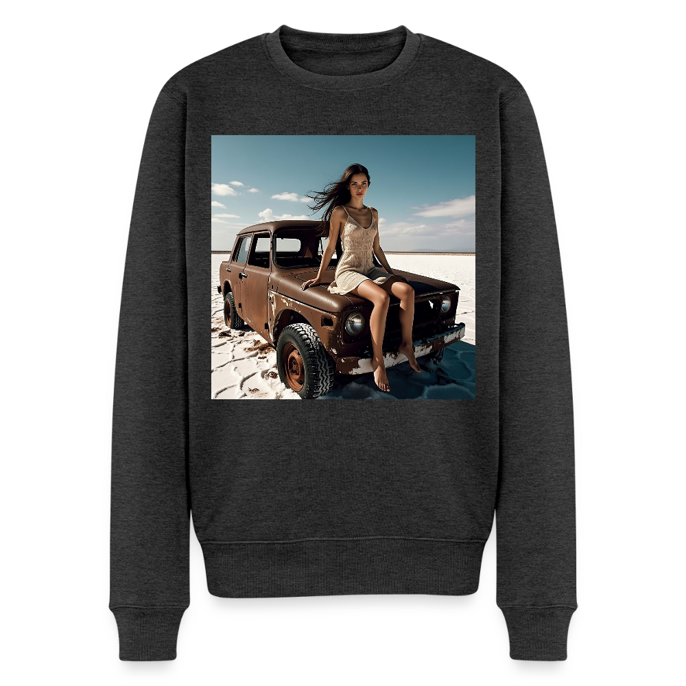 Warten auf irgendwas |  Männer Premium Pullover - Anthrazit meliert