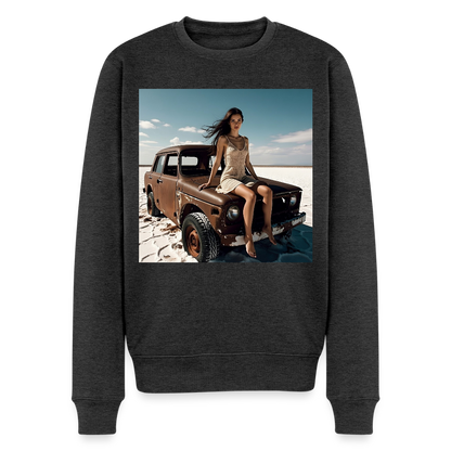 Warten auf irgendwas |  Männer Premium Pullover - Anthrazit meliert