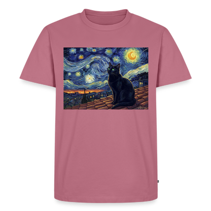 Sternennacht… aber die Katze denkt nach | Männer Premium T-Shirt - Mauve