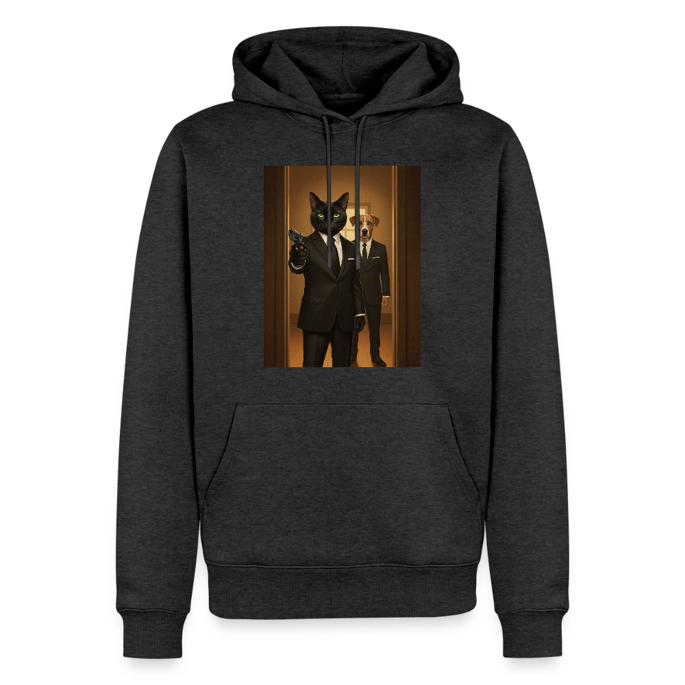 Krümel – Say Meow Again | Männer Premium Hoodie - Anthrazit meliert