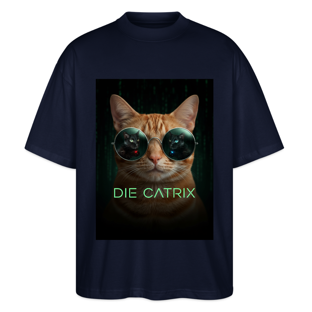 Die Catrix – Krümel erwacht | Stanley/Stella Oversized Unisex Bio T-Shirt Blaster - Navy