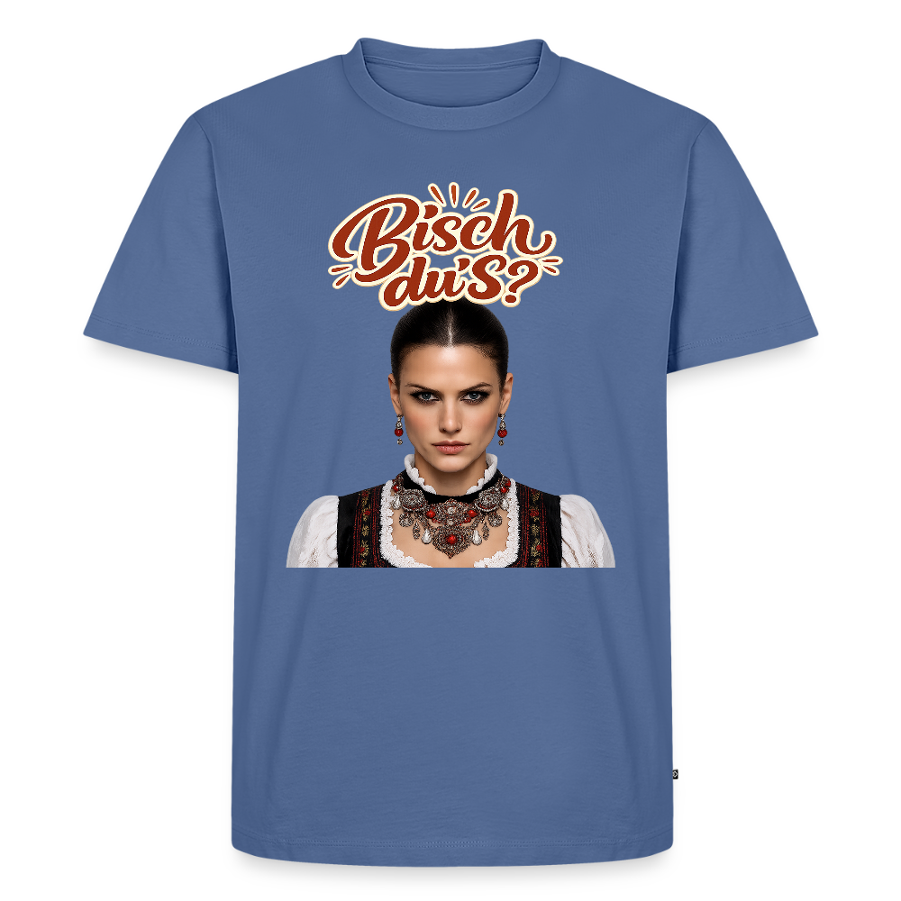 Schwarzwaldstolz – Sie weiß, wer sie isch | Männer Premium T-Shirt - Taubenblau