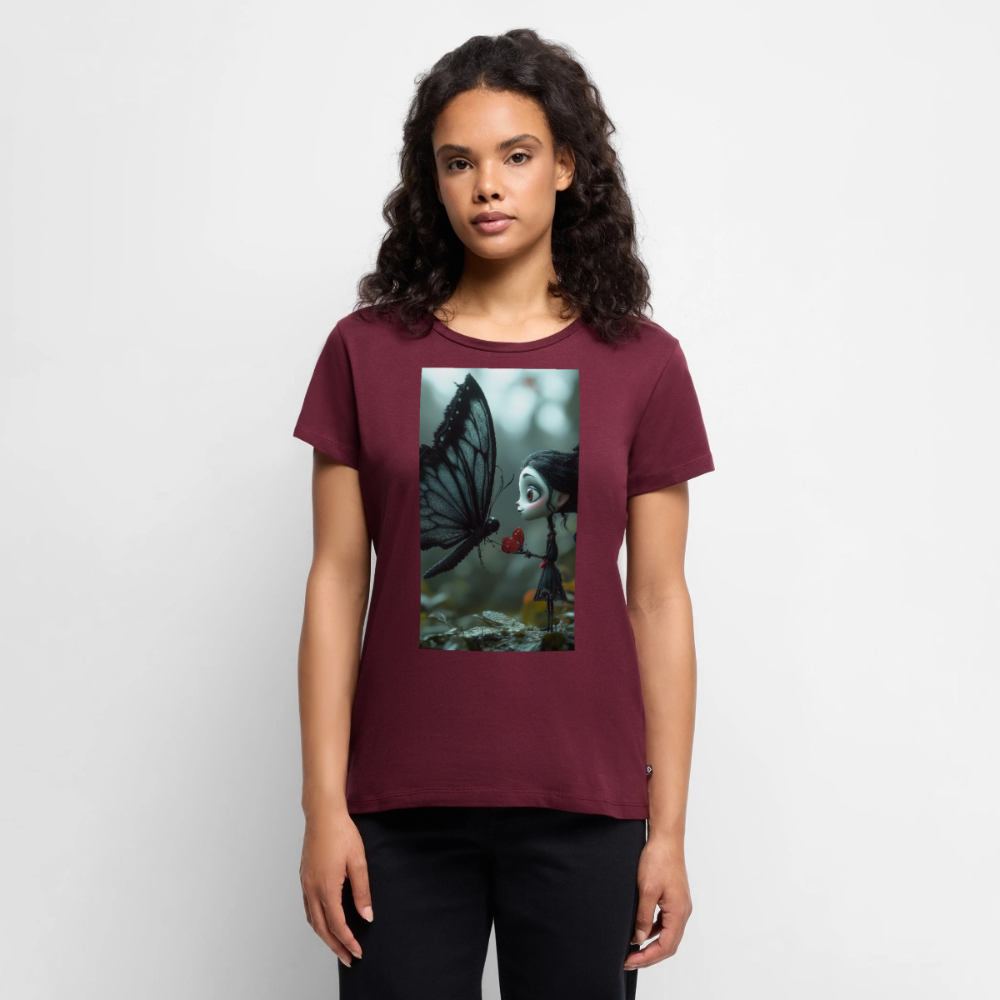 Mut für einen Moment | Frauen Premium T-Shirt - Burgunderrot