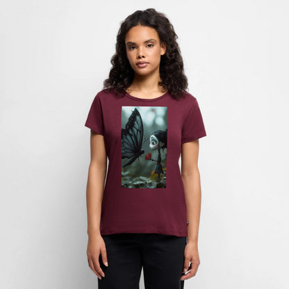 Mut für einen Moment | Frauen Premium T-Shirt - Burgunderrot