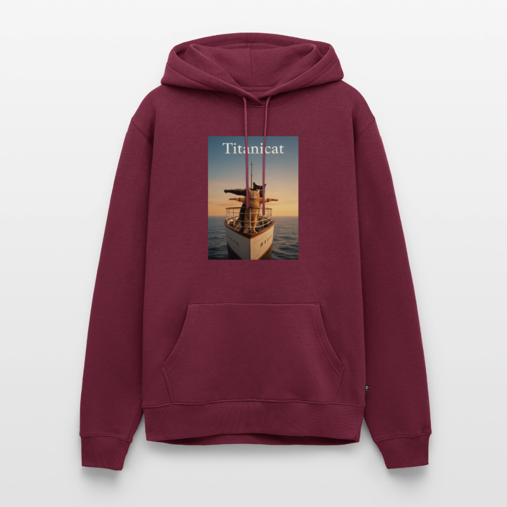 Titanicat – Ich bin der König der Kratzbäume | Männer Premium Hoodie - Burgunderrot