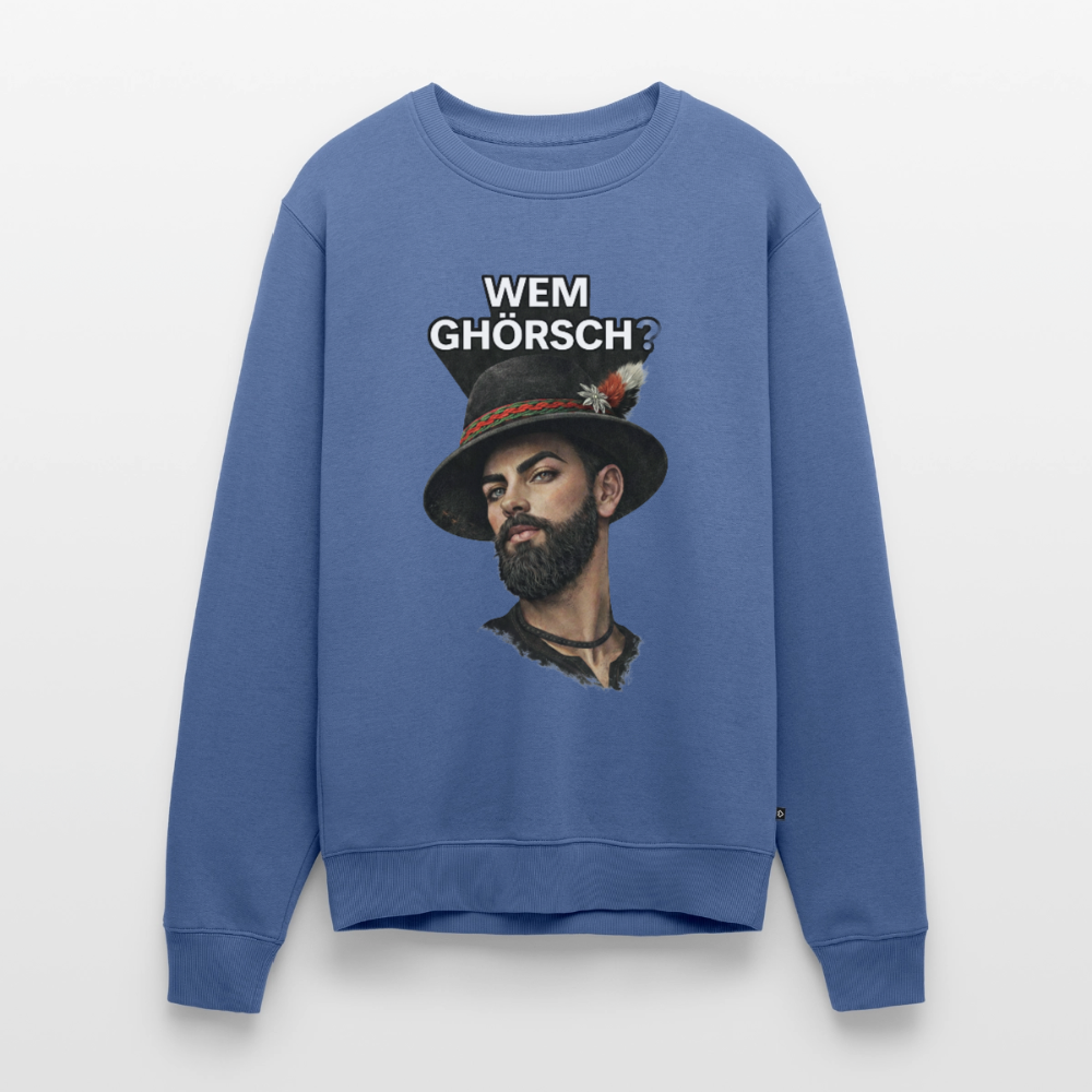 Wem ghörsch? – Alemannische Klärung |  Männer Premium Pullover - Taubenblau