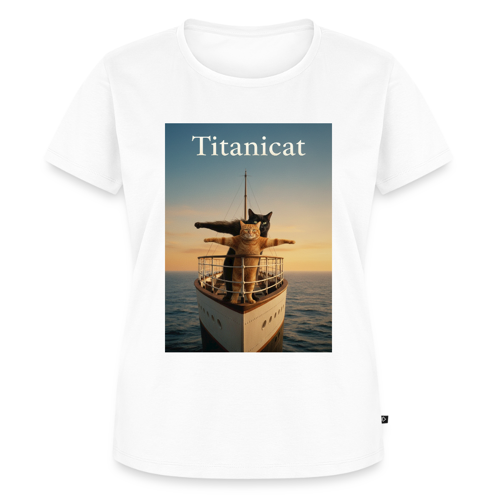 Titanicat – Ich bin der König der Kratzbäume | Frauen Premium T-Shirt - Weiß