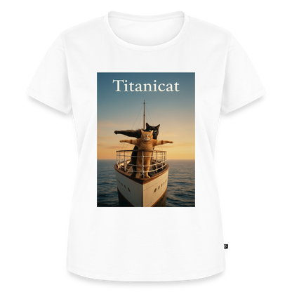 Titanicat – Ich bin der König der Kratzbäume | Frauen Premium T-Shirt - Weiß
