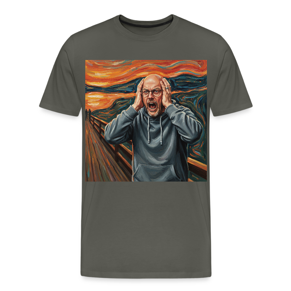 Der Schrei… wenn es wirklich reicht | Männer Premium T-Shirt - Asphalt
