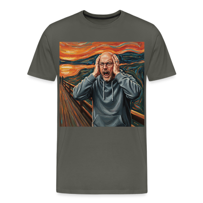 Der Schrei… wenn es wirklich reicht | Männer Premium T-Shirt - Asphalt
