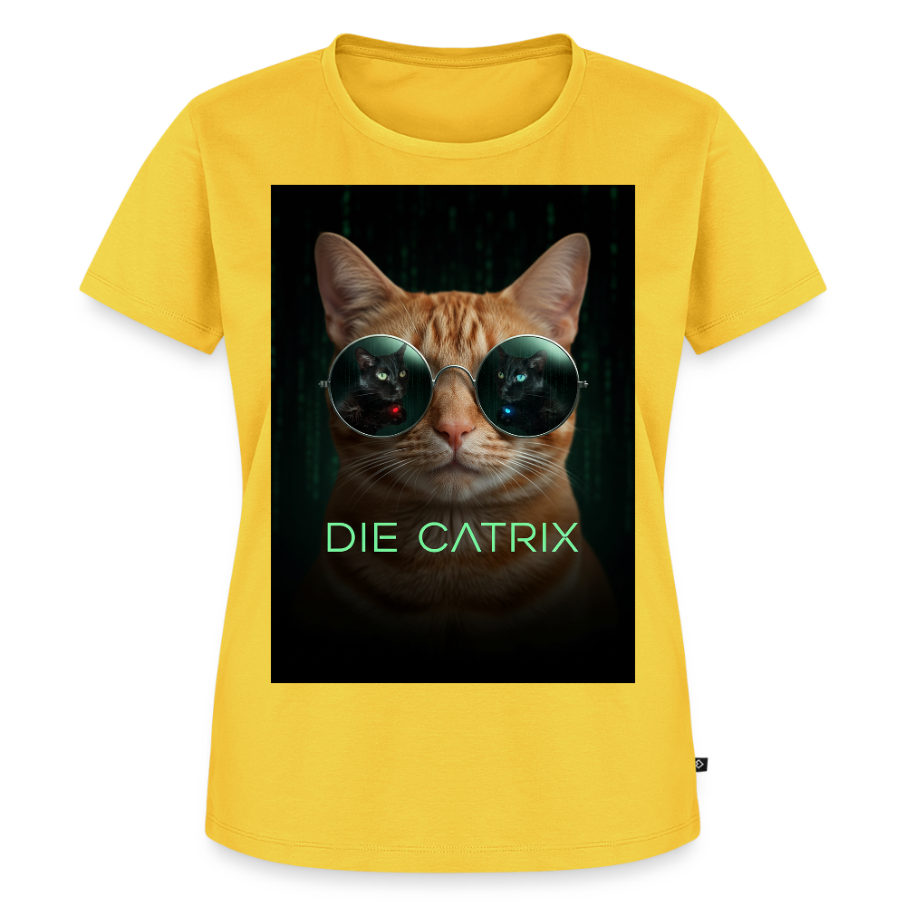 Die Catrix – Krümel erwacht | Frauen Premium T-Shirt - Gelb