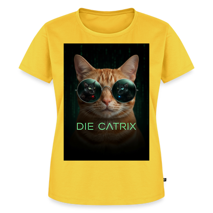 Die Catrix – Krümel erwacht | Frauen Premium T-Shirt - Gelb