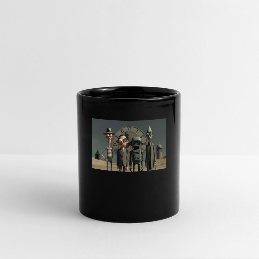 Pünktlich zu spät – Die seltsame Gesellschaft | Tasse einfarbig - Schwarz