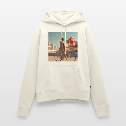 Fahrt ins Ungewisse (mit Blumen) | Frauen Premium Hoodie - Naturweiß