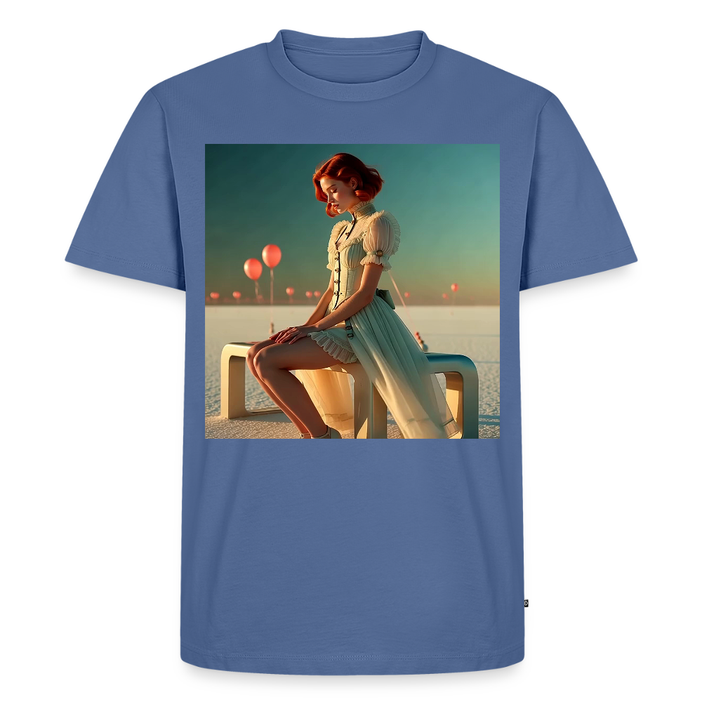 Leise Gedanken bei lauter Farben | Männer Premium T-Shirt - Taubenblau