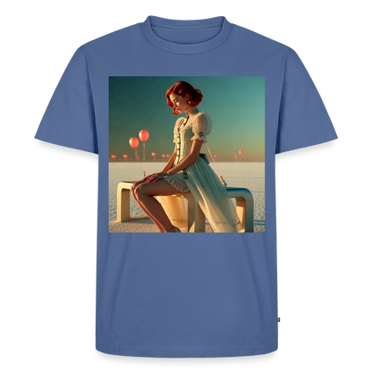 Leise Gedanken bei lauter Farben | Männer Premium T-Shirt - Taubenblau