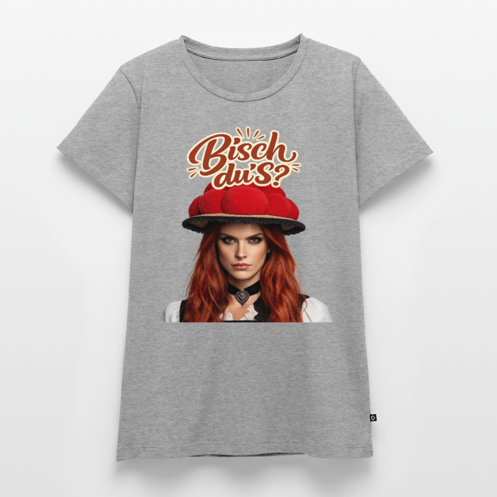 Bisch du’s? – Schwarzwaldmädel | Frauen Premium T-Shirt - Grau meliert
