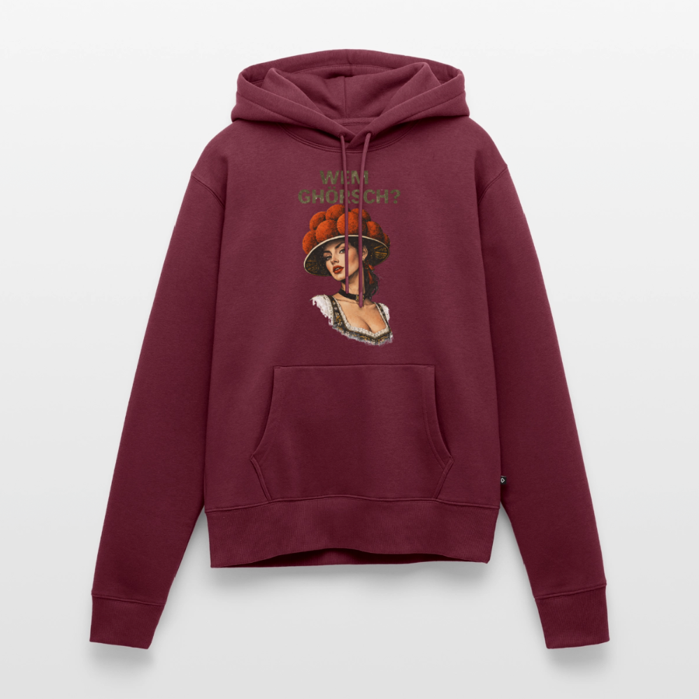 Wem ghörsch? – Schwarzwald Edition | Frauen Premium Hoodie - Burgunderrot