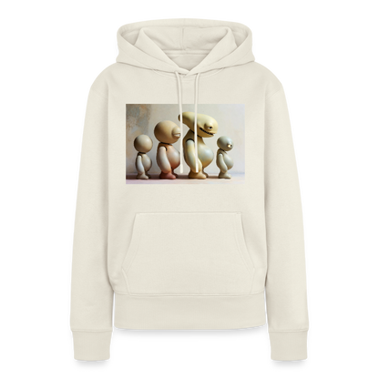 So wachsen wir also | Frauen Premium Hoodie - Naturweiß
