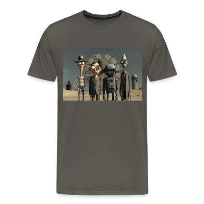 Pünktlich zu spät – Die seltsame Gesellschaft | Männer Premium T-Shirt - Asphalt