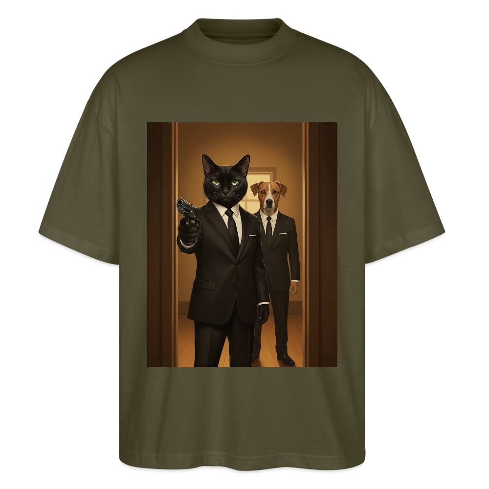 Krümel – Say Meow Again | Stanley/Stella Oversized Unisex Bio T-Shirt Blaster - Khaki