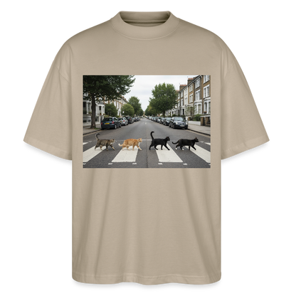 The Purrfect Crossing – Wir waren vor der Band da | Stanley/Stella Oversized Unisex Bio T-Shirt Blaster - Steingrau