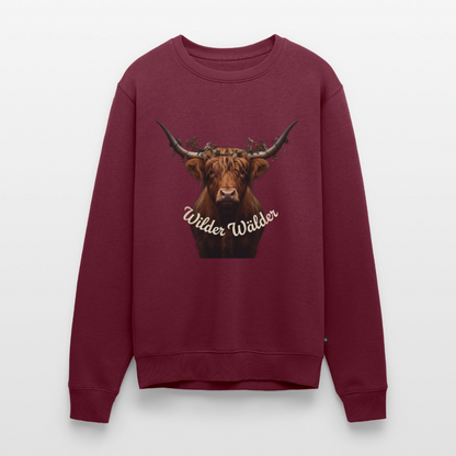 Wilder Wälder – Schwarzwald Highland Rind |  Männer Premium Pullover - Burgunderrot
