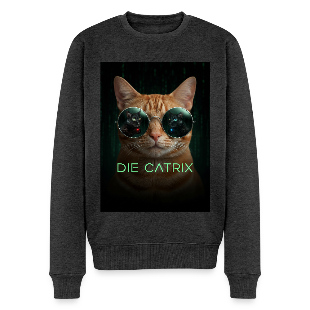 Die Catrix – Krümel erwacht |  Männer Premium Pullover - Anthrazit meliert