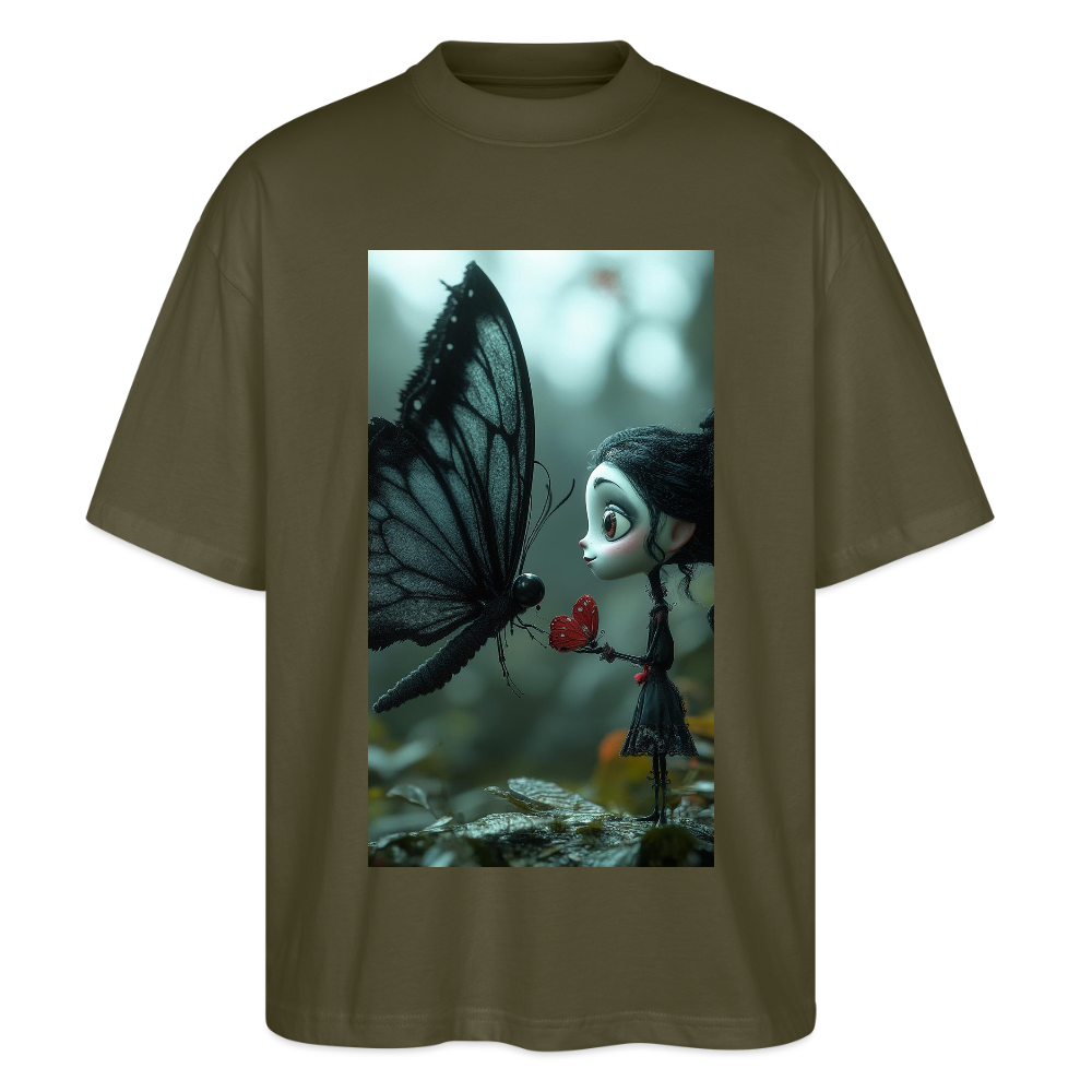 Mut für einen Moment | Stanley/Stella Oversized Unisex Bio T-Shirt Blaster - Khaki