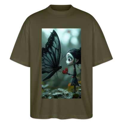 Mut für einen Moment | Stanley/Stella Oversized Unisex Bio T-Shirt Blaster - Khaki