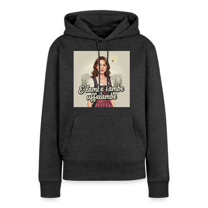 E Lambe, lambe, uffelambe – Alemannischer Geistesblitz | Frauen Premium Hoodie - Anthrazit meliert