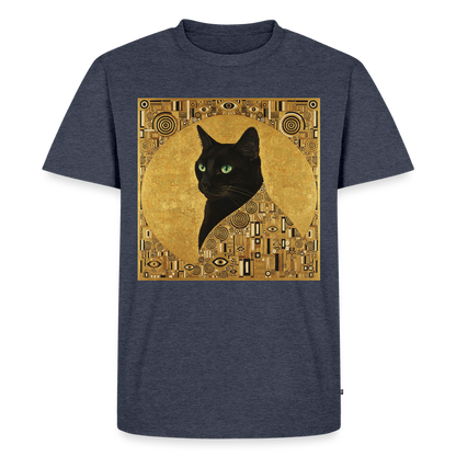 Adele… aber sie schnurrt – Goldene Katze à la Klimt | Männer Premium T-Shirt - Jeansblau 