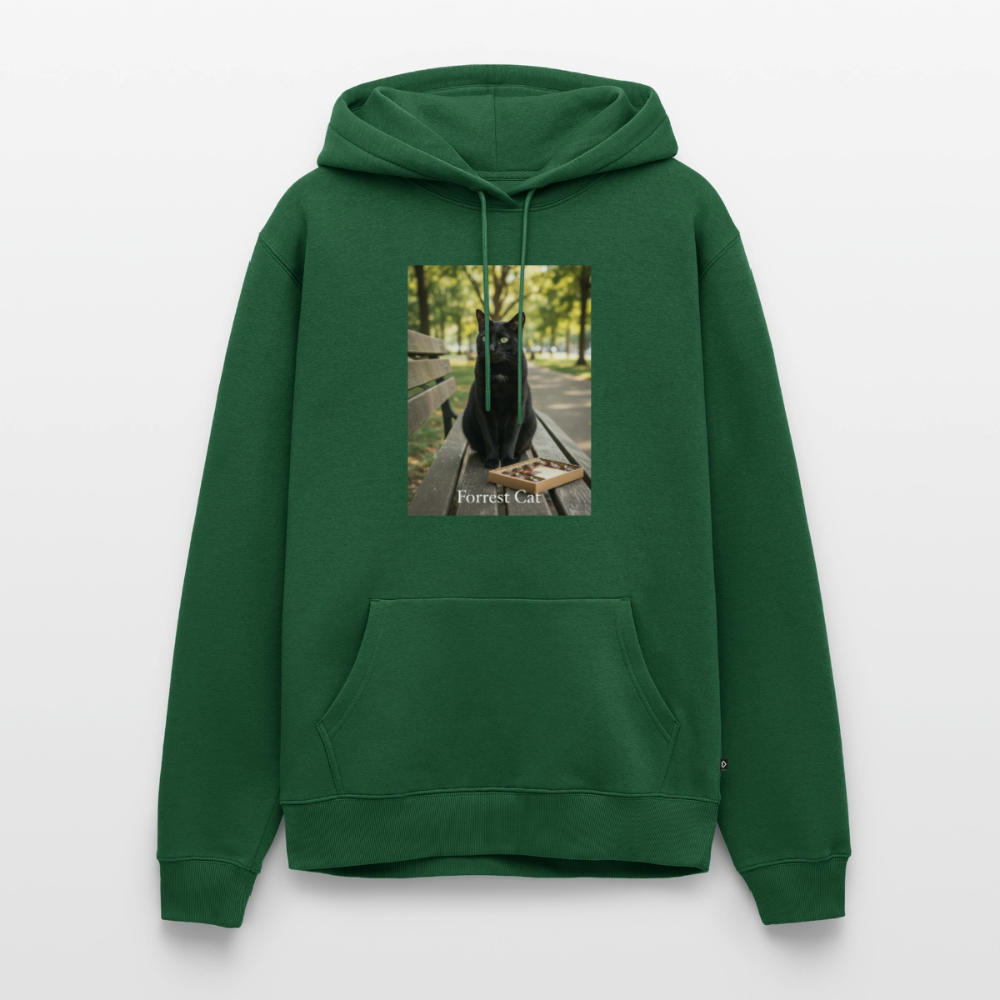 Forrest Cat – Krümel wartet | Männer Premium Hoodie - Flaschengrün