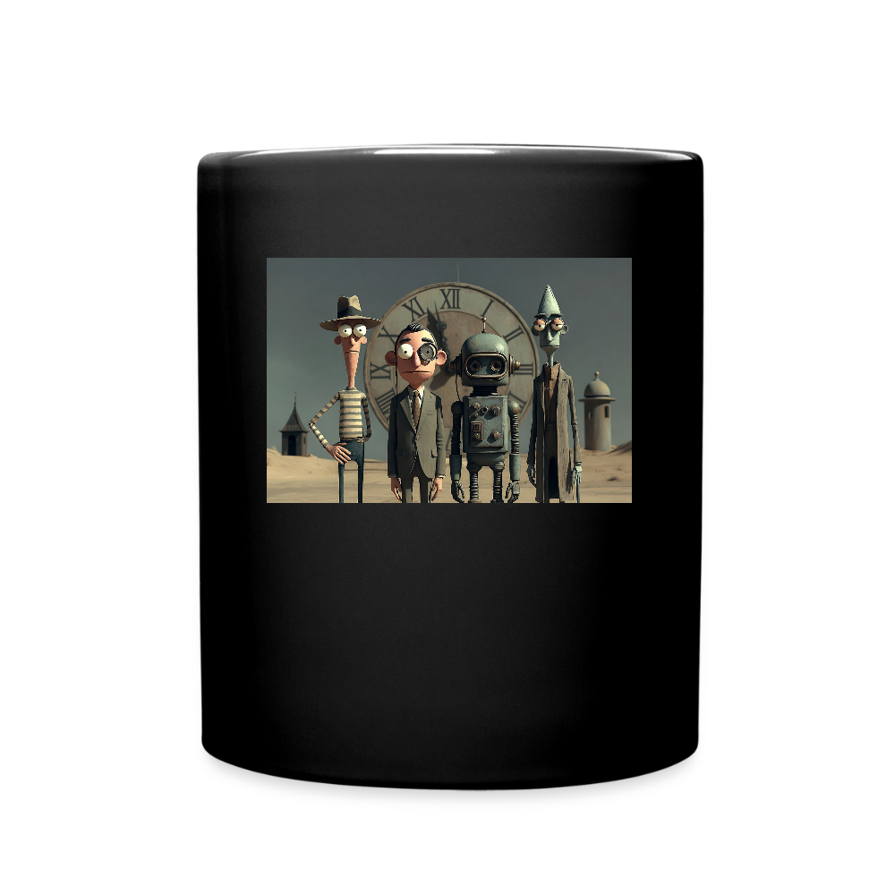 Pünktlich zu spät – Die seltsame Gesellschaft | Tasse einfarbig - Schwarz