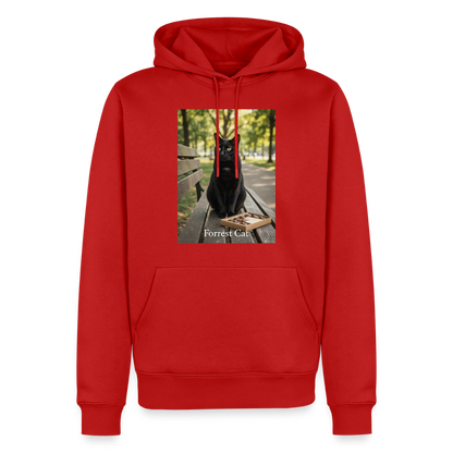 Forrest Cat – Krümel wartet | Männer Premium Hoodie - Rot