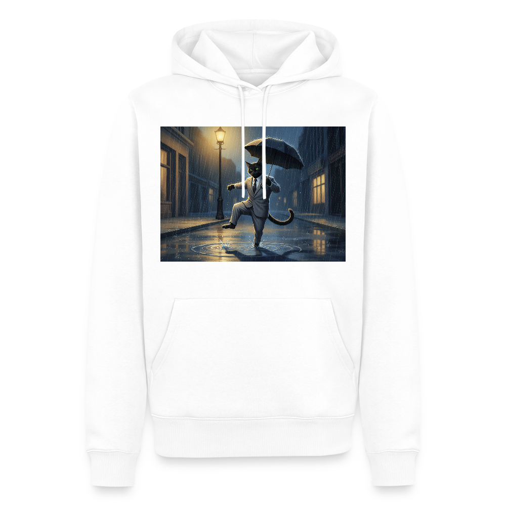Krümel tanzt im Regen | Männer Premium Hoodie - Weiß