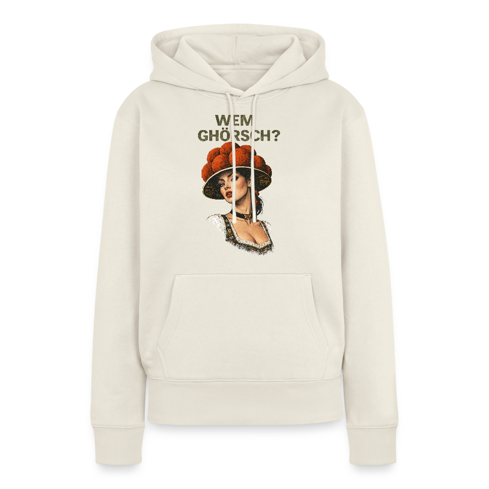 Wem ghörsch? – Schwarzwald Edition | Frauen Premium Hoodie - Naturweiß