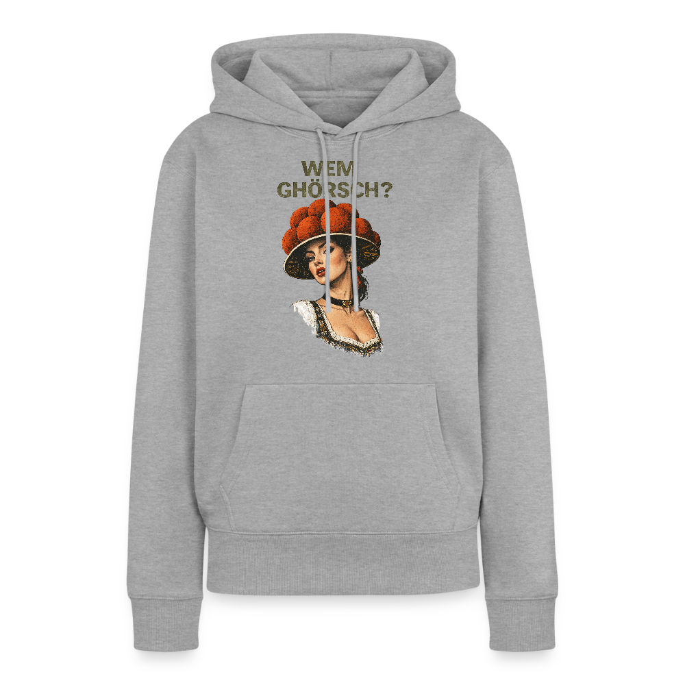 Wem ghörsch? – Schwarzwald Edition | Frauen Premium Hoodie - Grau meliert