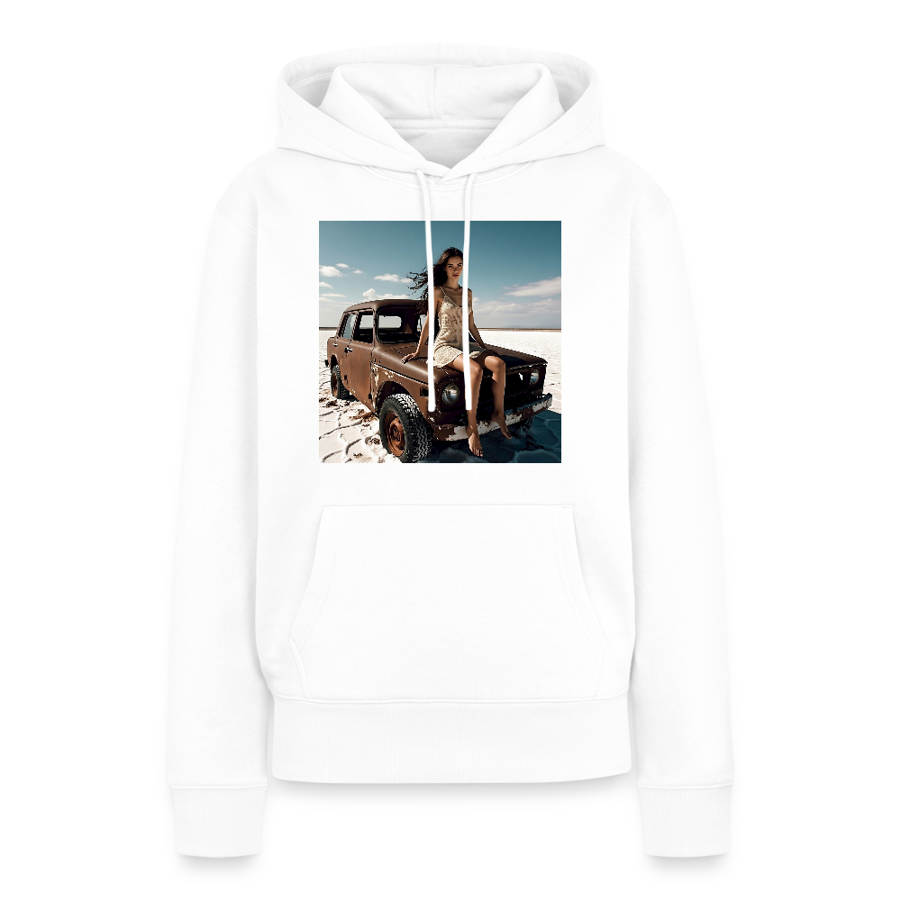 Warten auf irgendwas | Frauen Premium Hoodie - Weiß