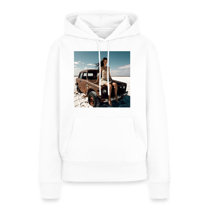 Warten auf irgendwas | Frauen Premium Hoodie - Weiß