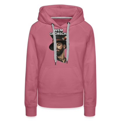Wem ghörsch? – Alemannische Klärung | Frauen Premium Hoodie - Malve