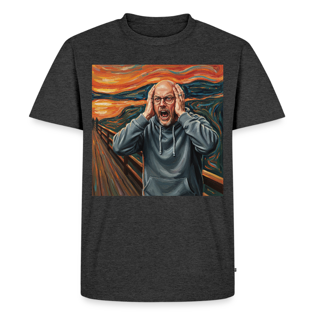 Der Schrei… wenn es wirklich reicht | Männer Premium T-Shirt - Anthrazit meliert