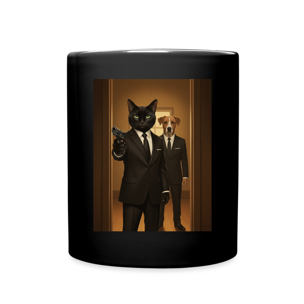 Krümel – Say Meow Again | Tasse einfarbig - Schwarz