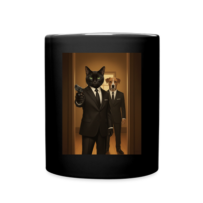 Krümel – Say Meow Again | Tasse einfarbig - Schwarz