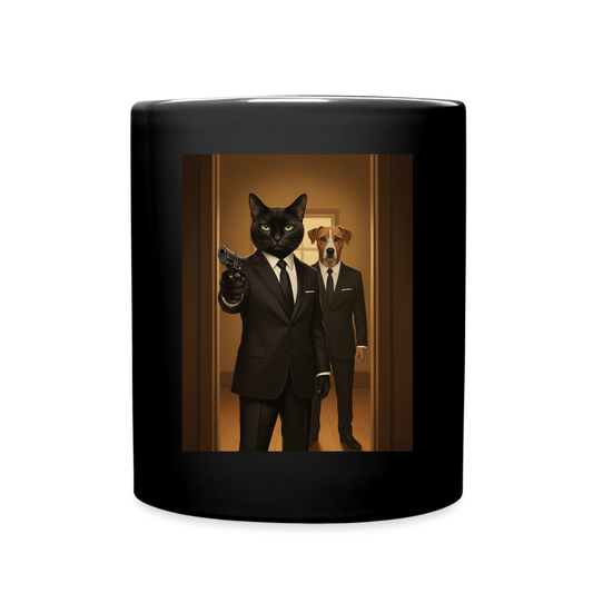 Krümel – Say Meow Again | Tasse einfarbig - Schwarz