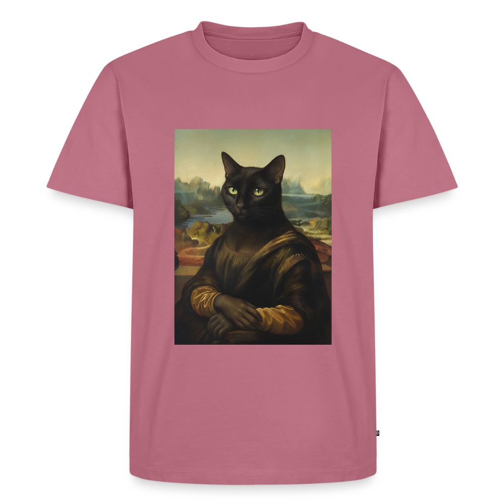 Mona Lisa… aber es ist eine Katze | Männer Premium T-Shirt - Mauve
